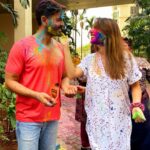 Rochelle Rao Instagram - Didn't actually have a plan today but we just couldn't resist the sounds of #holimasti coming from our garden after 2years! Ended up joining the fun in our building & having a yummy #holilunch as well! Kulfi was the best way to end the party in this crazy heatwave we have been having! Hope you had a #happyholi everyone wishing u #loveandlight #summerscomeearly #happyholi #kero #couplegoals