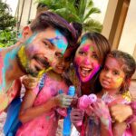 Rochelle Rao Instagram – Didn’t actually have a plan today but we just couldn’t resist the sounds of #holimasti coming from our garden after 2years! Ended up joining the fun in our building & having a yummy #holilunch as well! Kulfi was the best way to end the party in this crazy heatwave we have been having! Hope you had a #happyholi everyone wishing u #loveandlight #summerscomeearly #happyholi #kero #couplegoals