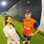 Rochelle Rao Instagram – A sneak peak into the @samparmyfranchise teams prep for the @t10league got to catch up with @davidmillersa12 @anrich_nortje #lanceklusener and got to walk through the #sheikzayedstadium as well!!