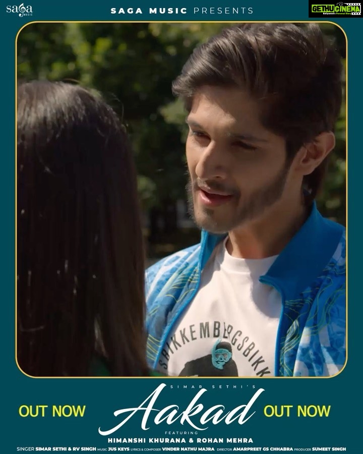 Rohan Mehra Instagram - So guys Aakad is finally out . Do shower some love ❤️ #aakad #trendingsong #love #romance #valentine2022 @iamhimanshikhurana @rvsinghofficial @vindernathumajra @amarpreetchhabra @ferozskhan @sumeetsinghm @officialsimarsethi