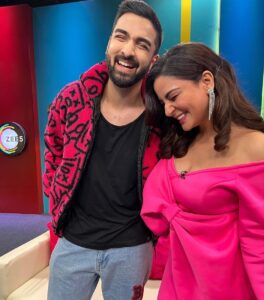 Rohit Suchanti Instagram - Just had a great time chit chatting with the best set of people ❤️❤️
You guys are being missed in these pictures @kaul_me @mugdha.chaphekar 
@zee5shows something’s cooking 😝