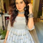 Roopal Tyagi Instagram - Indian outfits are a vibe ✨ #suits #anarkalisuits #ootd #instafashion #indianoutfit #silverjewelry