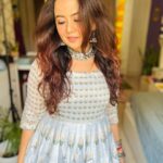 Roopal Tyagi Instagram - Indian outfits are a vibe ✨ #suits #anarkalisuits #ootd #instafashion #indianoutfit #silverjewelry