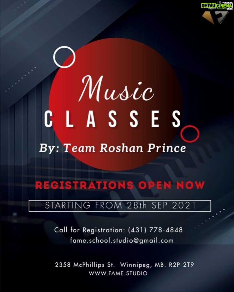 Roshan Prince Instagram - Team Fame School & Studio Announcing the New Music Session from 28th September onwards. Previously Registered Classes will resume from the same date too. Please call for the New Registrations & Class timings. +1-431-778-4848 Fame Upcoming Projects : 13Teen - Feature Film (Releasing Feb, 2022) Haan Mai Janwar Haan - Short Film (Releasing Nov, 2021) Teri Haan - Single Track by Manjinder (Nov, 2021) Naar - Single Track by Sukhdeep (Dec,2021) & Many More.
