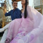 Ruhi Chaturvedi Instagram - ShivKiRooh 💜 . . . Saree by @_fashion_hubladies9 Pic by @mansi__saini606 . . . #lovelovelove #ilaughatmyownjokes #sodoeshe