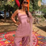 Ruhi Chaturvedi Instagram - Swag Wali Holi . . . . 👗 - @anusoru 💄 - @r_aj11111 . . . #simplybeingsherlyn #kundalibhagya #Holi #balaji #zeetv #thankyougod