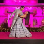 Ruhi Chaturvedi Instagram - Hamara Yash Raj wala pose 💕 . . My outfit - @officialswapnilshinde my love Shiv's outfit - @sacorina Make up - @r_aj11111 Hair - @stylenscissors Picture - @cinemosunny . . . #Shivkirooh #filmycouple #lovelovelove #hamarikahaanieknumber #thankyougod🙏 Nazarbagh Palace