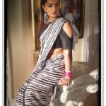 Ruhi Chaturvedi Instagram - 🦓 . . .Thanks @yuvrajhockey_9 for the 🦓 🤣🤣🤣🤣 . Saree - @sacorina Make up - Rajan Dada Pic - @shilpasanghv Hair - @sanabharsakal . . . #simplybeingsherlyn #kundalibhagya #balaji #thankyougod #lovelovelove