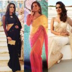 Ruhi Chaturvedi Instagram - Ek , Do , Teen 💫 . . . Saree wala Sunday . . . . #loveforindian #whichoneisyourfav #lovelovelove
