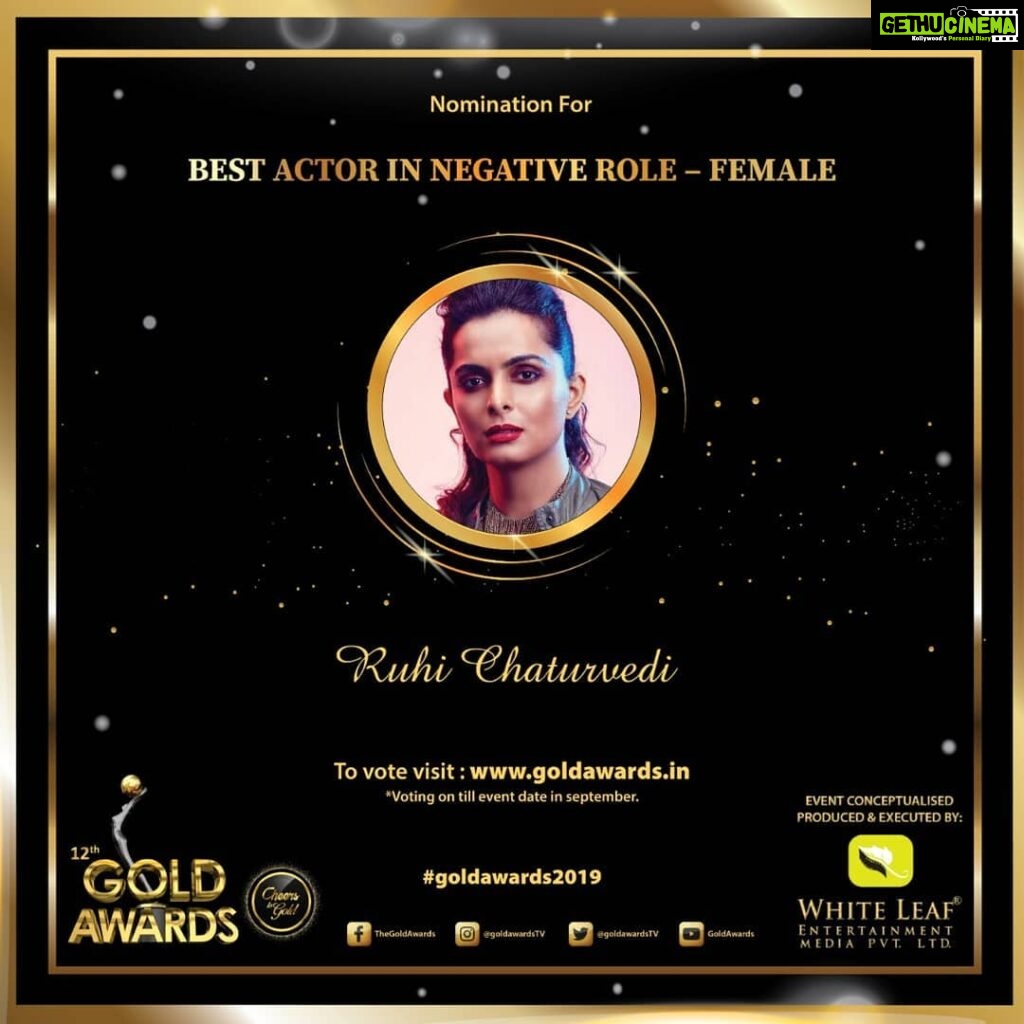 Ruhi Chaturvedi Instagram - Beheno aur Unkay Bhaiyooo .. Isse saal mai phir Nominate hui hu ( Best actor in Negative role - Female ) . Go and Vote for your Fav . Keep the love flowing . 12th Gold Awards... . . . . #simplybeingsherlyn #kundalibhagya #balaji #zeetv #goldawards2019 #thankyougod #lovelovelove