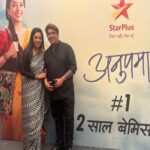 Rupali Ganguly Instagram - The Maker and his muse and moments from a very special evening on Anupamaa sets ❤️ Thank u @rajan.shahi.543 Thank u @starplus for this memorable event 🙏🏻 #felicitation #dosaalbemisal #rupaliganguly #anupamaa #evening #love #gratitude #blessed #jaimatadi #jaimahakal @gauravkhannaofficial @alpanabuch19 @bhavnawritervyas @vartak.namita @romeshkalra @archanashourie @shrivastavajay @divy0102 @arvindvaidya3 @shekharshukla.06
