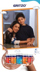 Rupali Ganguly Instagram - I believe in mindful parenting. I give my Rudransh the right nutrition today for his healthier tomorrow! 💪 And I trust Gritzo to provide the right and personalized nutrition for Rudransh according to his age, gender and requirement. 👦🏃 The best part is that Rudransh loves Gritzo SuperMilk and I'm happy as it takes care of all his growing needs. THU THU THU 🧿🧿🧿 I'm proud to be a Gritzo Mom! ❤ #gritzo #childnutrition #supermilk #PersonalizedNutritionForYourChild
