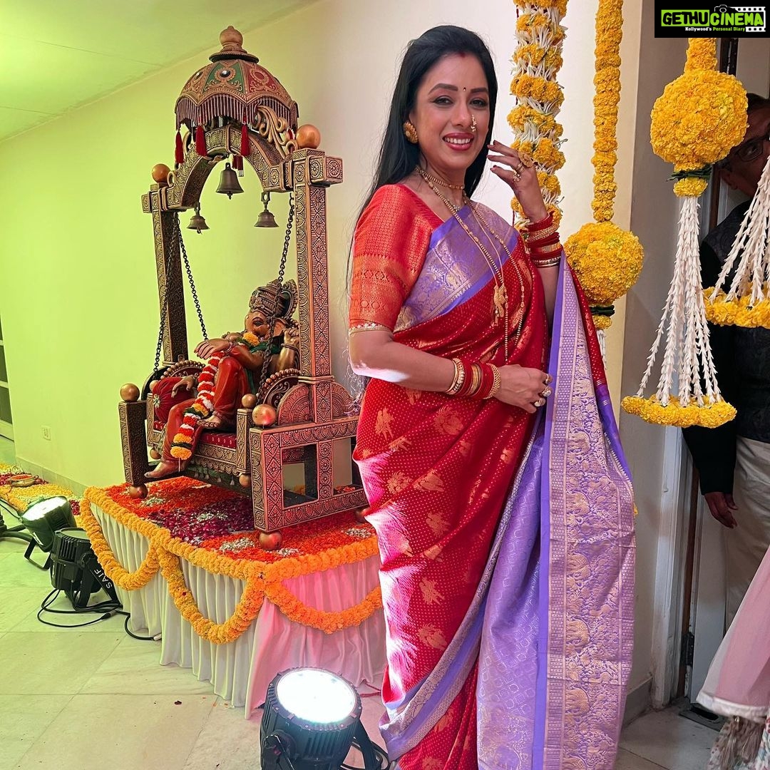 Rupali Ganguly Instagram - Ketaki aur Rushad ki shaadi ki photos ❤️ #nofilter #noedit #marriage #happy #instagood #rupaliganguly #2023 #wedding #goodvibes #blessed #gratitude #jaimatadi #jaimahakal Styledby: @stylebysugandhasood @teamsugandhasood Outfit: @narayaniweavesbyramya @rajan.shahi.543 @deepa.shahi.1428 @mehulnisar @jaswirkaur @ektasaraiyamehta @kedaraashish