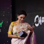 Rupali Ganguly Instagram - Compassionate Changemaker of the year …. This one is rather special and its one I can not accept without thanking my producer for bringing Anupamaa into my life…Rajan Shahi! I wanted to be an actor, become famous because I dreamt for a platform to speak for the voiceless innocent souls..raise a voice against animal cruelty… have the means to help my fellow animal lovers … Not only has Anupamaa given me this standing but thanks to Rajanji ( no producer till date I have seen has cared about his unit or the stray fur babies as much )we have 15 doggie bachchas whose home is our sets, where they live comfortably and all their necessities are taken care of with so much love! An entire unit of more than 100 people love them! Thanks to Anupamaa today I have a strong digital family too who support this cause that I so believe in!! And then of course I’d like to thank my husband, who’s kindness wins my heart everyday …My son, my Rudransh who takes after his mommy in serving the voiceless …This achievement wouldn’t have been possible without my boys. This trophy shall glitter the most because the love comes from our hearts to help. Thank you, I bow down in gratitude! . . @ashwinkverma @rajan.shahi.543 @directorskutproduction @starplus @ottplayapp @hindustantimes Stylist- @roshni0819 Outfit- @isliebypriyajain Jewellery- @zemafinejewellery @vblitzcommunications Media Relations/PR Agency- @brandnbuzz . . #changemakers #ottplay #awardseason #anupamaa #rupaliganguly #actor #blessed #gratitude #jaimahakal #jaimatadi