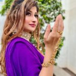 Saba Khan Instagram - Eid Mubarak 🌙 . . Mua - @makeupby_solanki Outfit- @karishma_art_gallerry . . #eidmubarak #mubarak #eid #eidulfitr