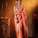 Sana Sayyad Instagram - NAVRATRI:- DAY 7 featuring @sana_sayyad29 as the Modern Indian Goddess where she represents the color ORANGE 🧡 . Shoot Concept & Designed By:- @nehaadhvikmahajan @bridalsbynam . 💄MUA , Hair & Styling :- @nehaadhvikmahajan . 🥻Saree :- @kankatala_ . 💍Jewelery :- @pooja_diamond . 🎥:- @abhay_r_kirti . Makeup :- @maybelline . Managed By :- @allboutcommunication . #sanasayyad #makeup #ootd #nehaadhvikmahajan #makeupbyme💄 #nammakeovers #bride #to #be #bridal #look #bridalmakeupartist #destinationweddingmakeupartist #weddingmakeup #hair #hairstyling #nammakeovers #bollywood #television #makeupartist #mumbai #traveller #all #over #the #globe