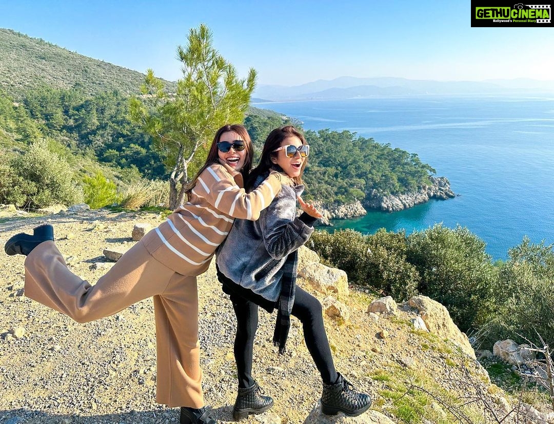 Sana Sayyad Instagram - Our Kind Of Love ❤️ . . . . #nehaadhvikmahajan #sanasayyad #bff #on #vacation #diaries #fun #trip #kuşadası #turkey #love Kusadası