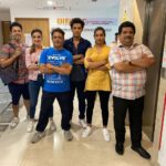 Sanaya Irani Instagram - Shoot mode on 😊. Also @ankushhbhatt @mohitmalik1113 @nehakhanofficial @amitabh_ghanekar why so serious?@thekesheffect I love our smiley faces 😀😀. @thisishowweding @voot #cybervaar.