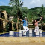 Sanaya Irani Instagram - Jumping our way into the weekend @itsmohitsehgal @dellaadventureandresorts 👩‍❤️‍👨👫❤️❤️