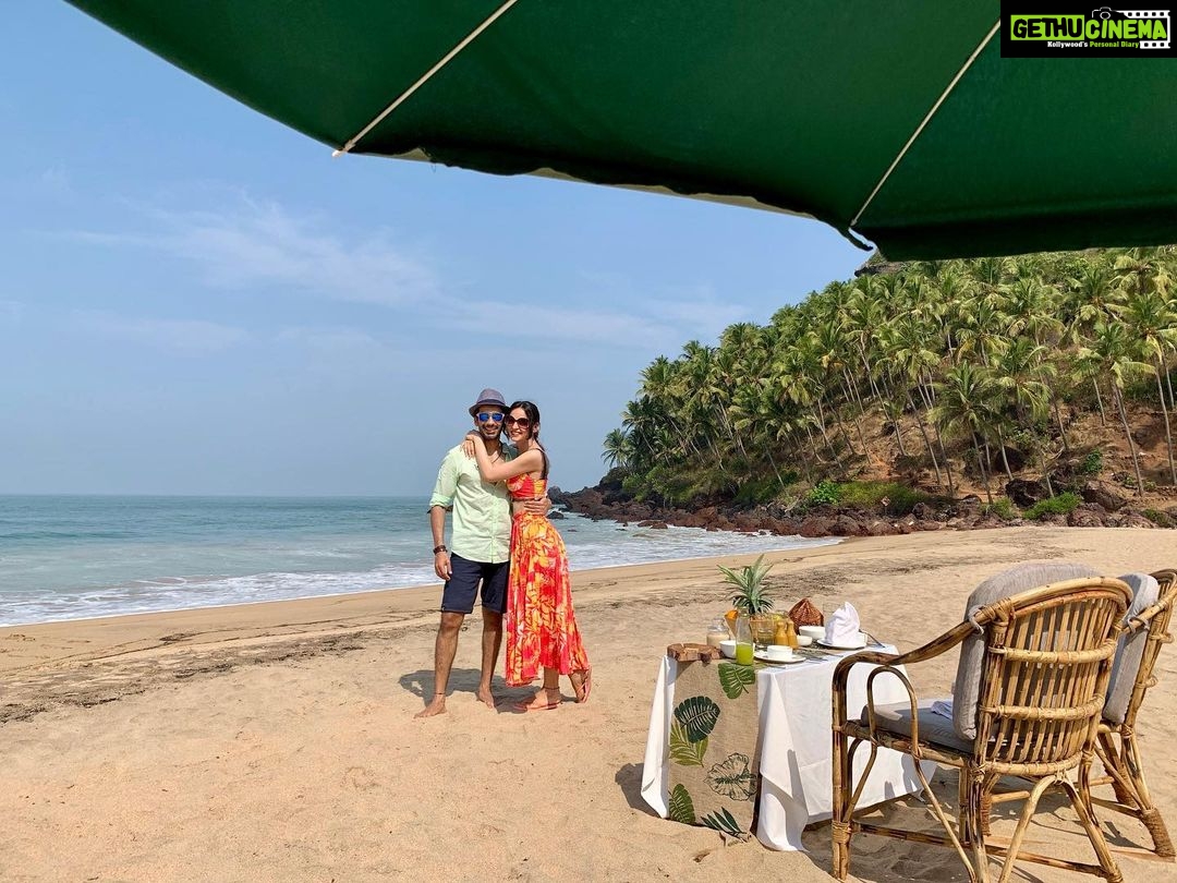 Sanaya Irani Instagram - Throwback to this scenic breakfast @caboserai. This was a different Goa experience altogether ❤️❤️. @itsmohitsehgal 😘😘