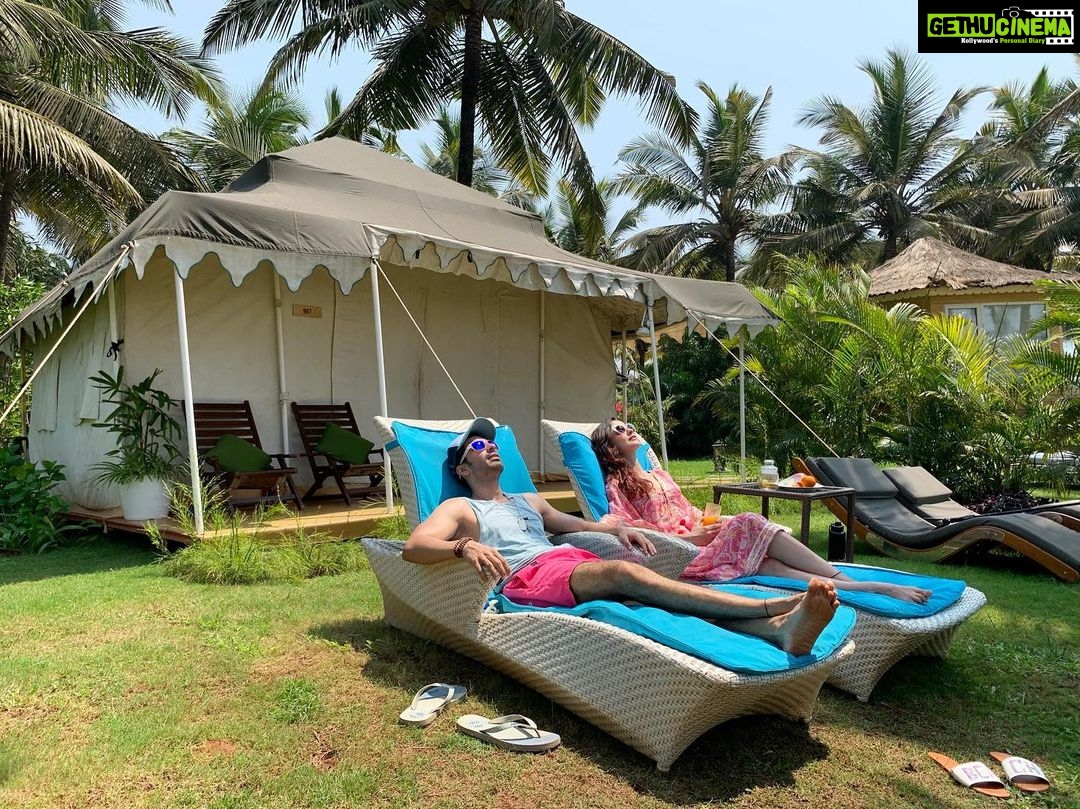 Sanaya Irani Instagram - If it’s Goa it has to be @planethollywoodgoa for us. Brings back so many memories❤️❤️. This time around living in tents by the beach was definitely the highlight 😃😃. @itsmohitsehgal #planethollywoodgoa.