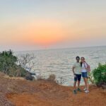 Sanaya Irani Instagram - This was the first time in my life I experienced #forestbathing, it’s where you are not allowed to talk and you just have to listen to the sounds of the forest, it’s therapeutic supposedly and has plenty of benefits. The guys @caboserai gave us this experience which was just so lovely. We trekked through the forest and up the hill just to witness the most gorgeous sunset. Honestly I don’t think the pictures do justice to our experience but here is a small glimpse 😀😀. @itsmohitsehgal let’s go backkkk. #naturelovers #mesmerizingviews
