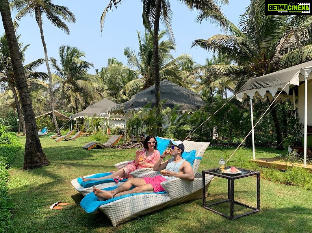 Sanaya Irani Instagram - If it’s Goa it has to be @planethollywoodgoa for us. Brings back so many memories❤️❤️. This time around living in tents by the beach was definitely the highlight 😃😃. @itsmohitsehgal #planethollywoodgoa.