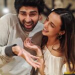 Sanaya Irani Instagram – Happy birthday my dependable friend @iakshaydogra. There is soo much I want to say to you but you know me and words🙄. Thank you for always being there, literally just a phone call away. I have said this so many times but I will say it again, you are just so kind Akshu and I just have all this love in my heart for you that I’m not very good at expressing(except for the occasional pats and rubs 😉).I feel so lucky to have u in my life. Here’s wishing that all your simple and beautiful dreams come true, and that you achieve all that u want in life . Happy birthday my fellow Virgo, my gentle giant, I love you forever 😘😘💓💓. 
P.S. Now let’s take some candids where I am feeding u cake 🥳🥳.