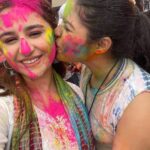Sanaya Pithawalla Instagram - Bura na Mano holi hain 💙💜🧡💚💛