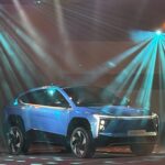 Sanaya Pithawalla Instagram - This car is driving me crazy!! Thank you @mahindra_born_electric @mahindra_auto @mahindraxuv400 #mahindraevfashionfestival #mahindra #BE #xuv #bornelectricvision Hyderabad High-tech City