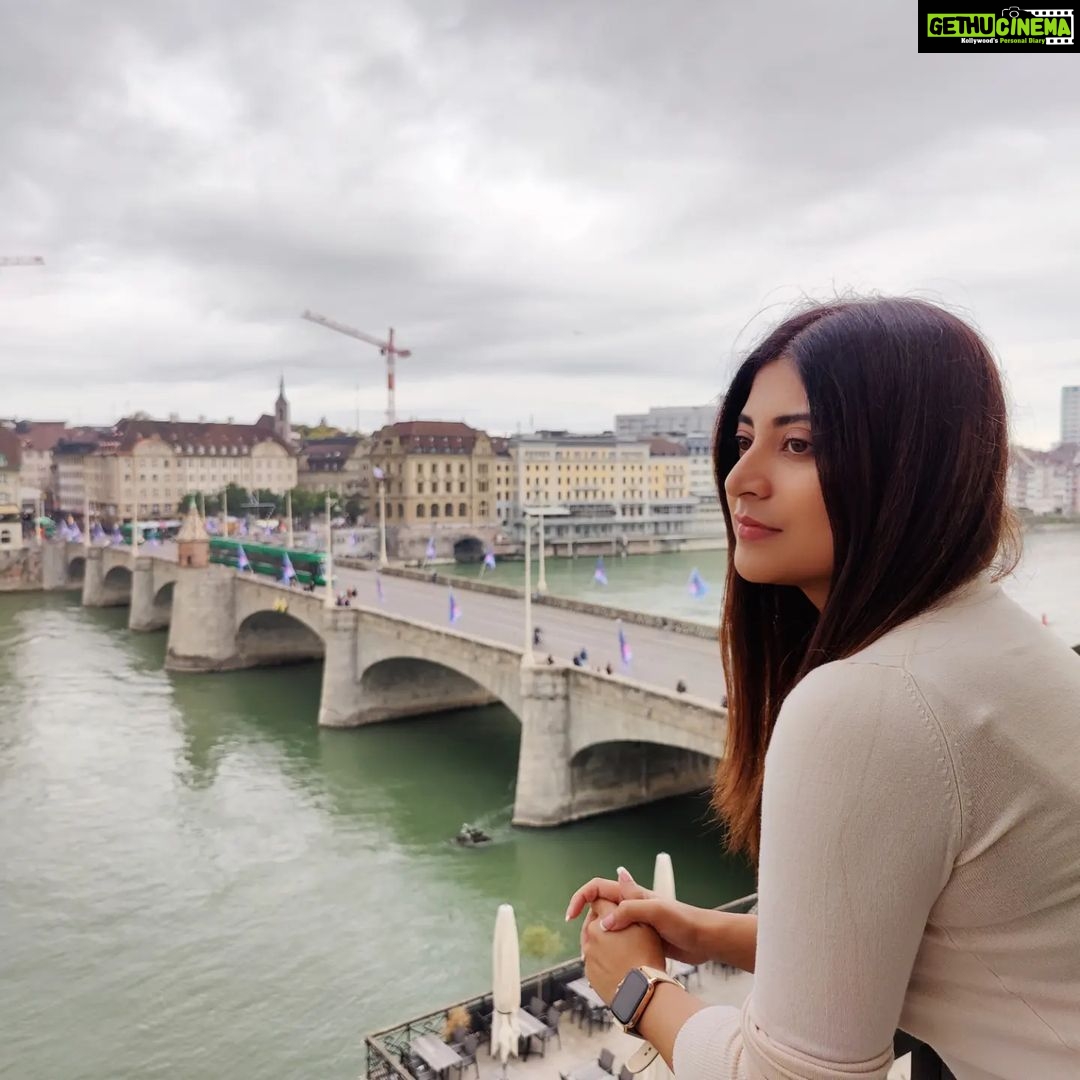 Sandipta Sen Instagram - The fall 🍁and me❤️ #throwback #roombalcony #throwbackmemories Basel, Switzerland
