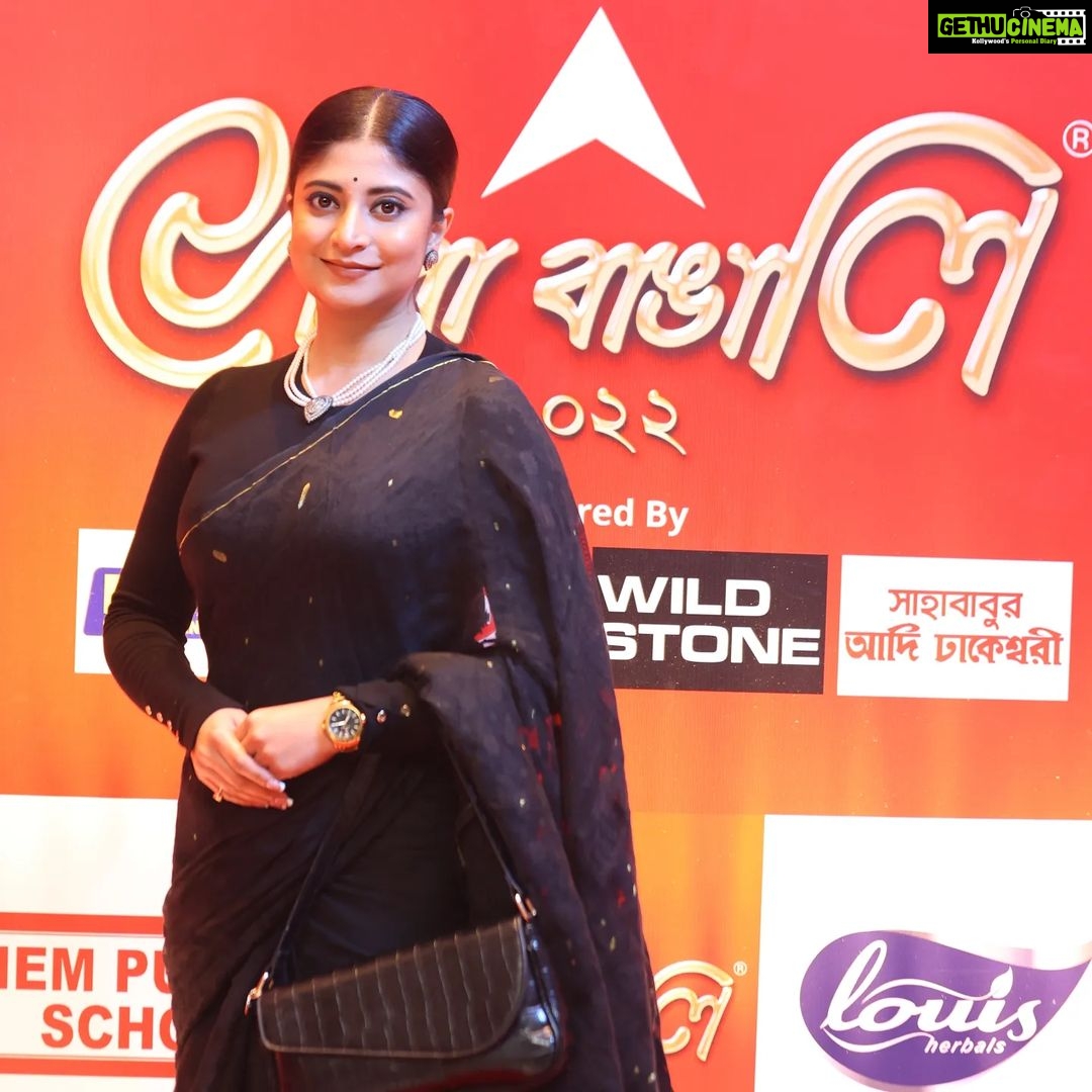 Sandipta Sen Instagram - 3bochor por abar Sera Bangali Award❤️ @abpanandatv #serabangali #serabangali2022 #eventnight ITC Royal Bengal