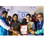 Sandipta Sen Instagram - Very honoured and humbled to have received the Bengal Icon award for best actor for #Bodhon. Playing 'rebel' Raka Sen has been one of the most challenging yet exciting characters of my journey so far. Very grateful to all the love that we all have received from everyone who has watched the series. Thank you @hoichoi.tv , @svfsocial , @iammony @aditiroyz , @serabanerjee @aby2806 Biplab da and Pritam thank you for giving me this award. @todaysstorynews Also was very nostalgic in visiting 10th international art festival. Reminded of my many memories from my childhood about this place. Indian Museum Kolkata