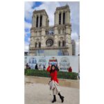 Sandipta Sen Instagram - “Nothing you wear is more important than your smile.” #parisdiary #parisfrance #europetrip2022 #europedestinations #europetravel #eiffeltower #notredame #notredamedeparis