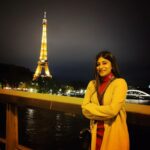 Sandipta Sen Instagram - “Nothing you wear is more important than your smile.” #parisdiary #parisfrance #europetrip2022 #europedestinations #europetravel #eiffeltower #notredame #notredamedeparis