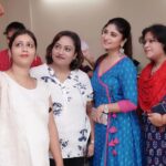 Sandipta Sen Instagram - Thank you so much for the lovely evening @calcuttatimes @rumanganguly 👗@rabhisek ❤️ 📸@sourav_travel.diary #calcuttatimes #pujorhullor Sherwood Estate