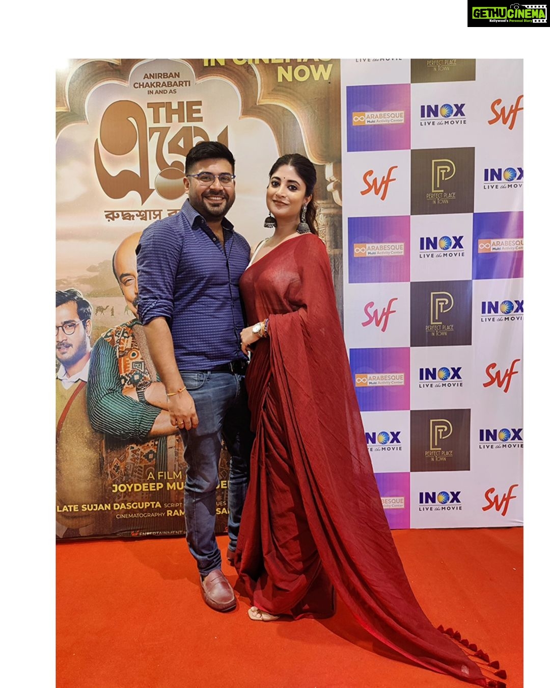 Sandipta Sen Instagram - সকলকে জানাই শুভ নববর্ষের শুভেচ্ছা ও ভালোবাসা ❤️🙏 আমাদের ছবি #TheEkenRuddhasashRajasthan এসে গেছে আপনার কাছের সিনেমা হলে, পরিবারের সাথে দেখে নিন, আশাকরি আপনাদের ভালো লাগবে 😇 📸@koustavdutta1712 Hair: @pritha_dutta_official #SubhaNoboborsho #EkenPremier #SVF @svfsocial @iammony @joydeep0906 @aby2806 @ahanakanjilal @siddhant_sheth @chakrabarti_anirban @soumyamukerji_ @suhotra_mukhopadhyay @mirchisomak @ramyadip_saha @sudip.chitta.sarkar Inox, South City Mall, Kolkata