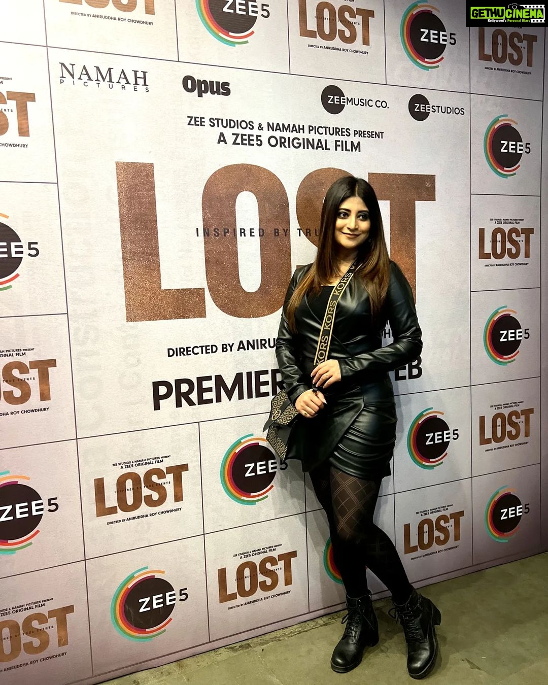Sandipta Sen Instagram - Special screening of "LOST "..by @aniruddhatony ❤️..A MUST WATCH.... Film premiers on 16th Feb @zee5 .. Thank you for inviting @aniruddhatony and @ranabt