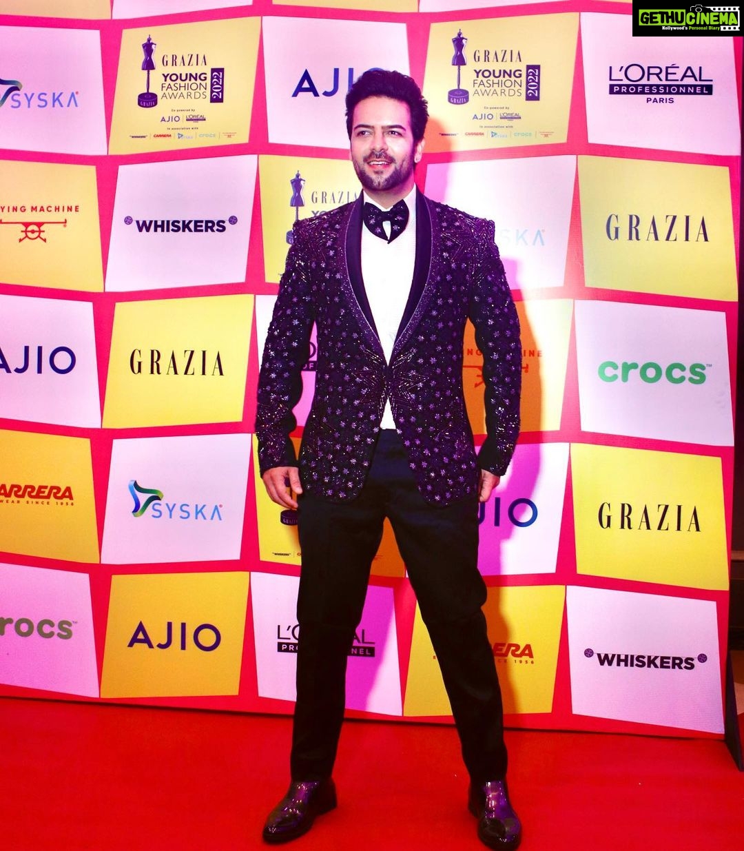 Sanjay Gagnani Instagram - Grazia Young Fashion Awards 2022 🕺 Outfit @bharat_reshma Hair @aalimhakim Photo @nehal_photography__ @whiskersindia @ensobrandsolutions #GYFA #GYFA2022 #GRAZIAYOUNGFASHIONAWRADS #GRAZIAYOUNGFASHIONAWARDS2022