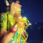Sapna Choudhary Instagram - May this Diwali add new colours to your life and bring lights into your life “Happy Diwali “ Outfit by @ratnavati_collection09 #festivewear #festivevibes #diwalioutfit #diwali #desiqueen #desigirl #positivevibes #thankgodforeverything