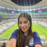 Sara Gurpal Instagram - A Dream semi finals #fifaworldcup 🇦🇷 v 🇭🇷 #TEAmo @leomessi @afaseleccion #fifaworldcup2022 #fifa Lusail Stadium