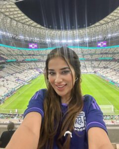 Sara Gurpal Instagram - A Dream semi finals #fifaworldcup 🇦🇷 v 🇭🇷

#TEAmo @leomessi @afaseleccion 
#fifaworldcup2022 #fifa