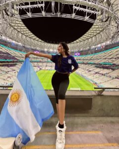 Sara Gurpal Instagram - A Dream semi finals #fifaworldcup 🇦🇷 v 🇭🇷

#TEAmo @leomessi @afaseleccion 
#fifaworldcup2022 #fifa
