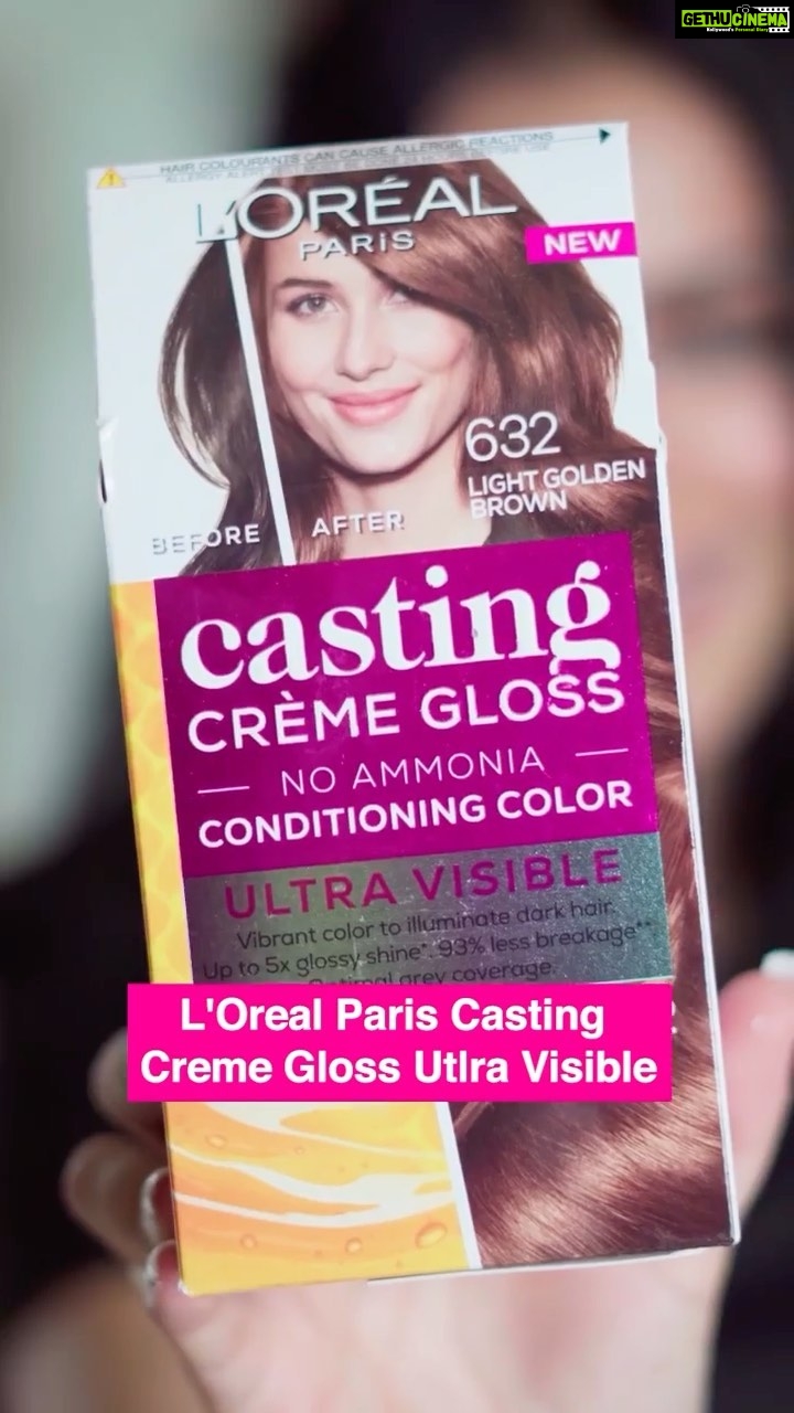Sara Gurpal Instagram - Teej is here which means a new look. Thanks to L'Oreal Paris Casting Creme Gloss Ultra Visible & use the code ' TEEJ5 ' to avail additional discount on Amazon! I'm just in love with it. π It has no ammonia, gives a vibrant colour even on dark hair and it lasts 32 washes. It made my hair 5X glossier and shinier. I choose Shade *no*- *shade name*, from their new UV (Ultra Visible) Range. #CastingGlamThisFestiveSeason #AD @lorealparis @amazonfashionin #CastingCremeGloss #UltraVisibleHairColour *24Hr prior allergy patch tests should be done