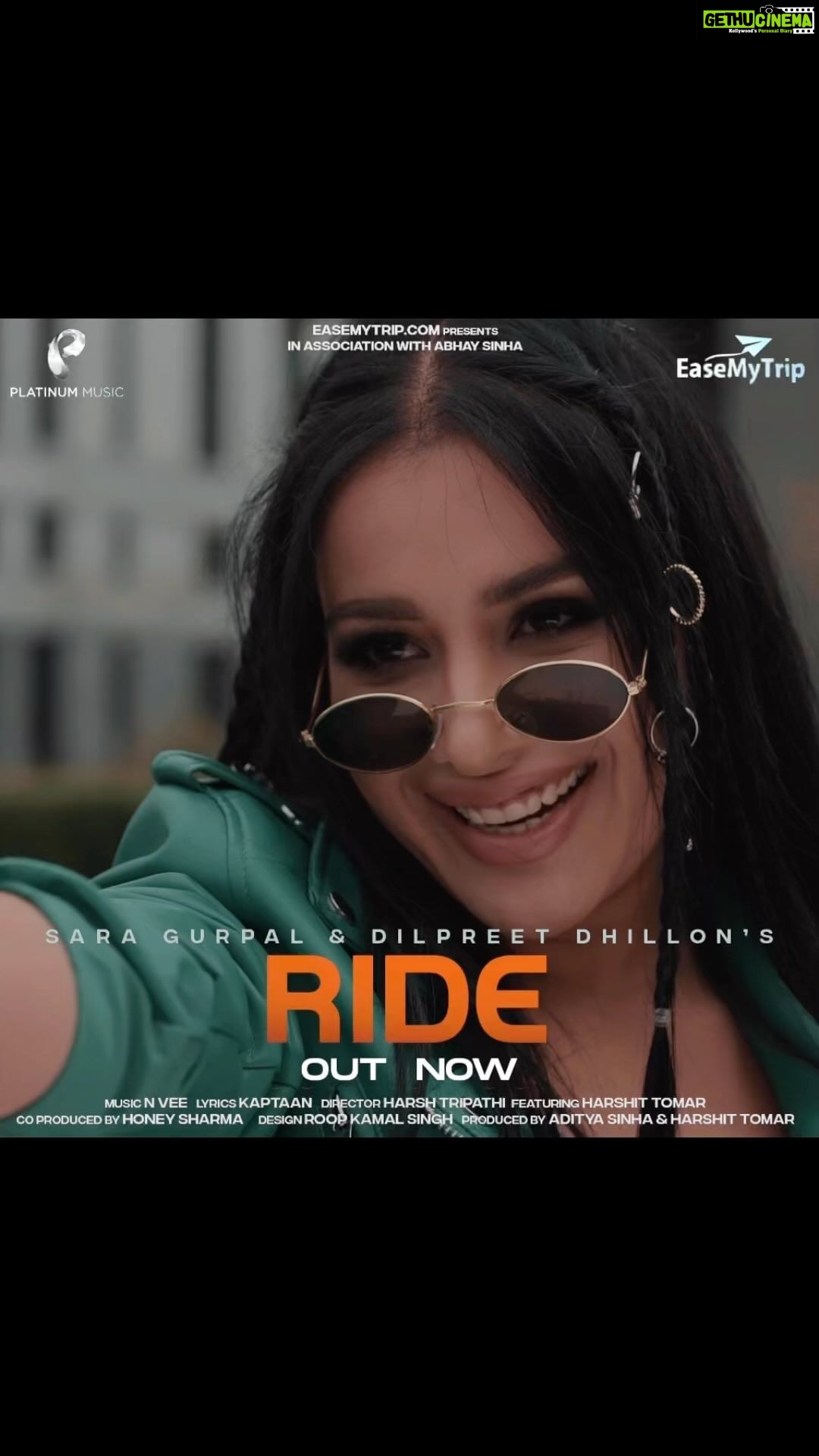 Sara Gurpal Instagram - Wait Is Over ππ» Presenting you #Ride , Brand New Song By @saragurpals & @dilpreetdhillon1 Ft @harshittomar , Lyrics by @kaptaan__1010 , Music by @ashusidhu77. An @easemytrip Presentation in association with @abhaysinha181 , Directed by @storybyharsh , Produced By @adistar181 & @harshittomar , Co-Produced by @official_honeysharma. Platinum Music Team - @tiwaripankajkumar @prashantjammuwalla @raajsuri99 @shivanshuhere. Special Thanks To Mr @nishantpitti ππ»