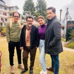 Sauraseni Maitra Instagram - Gangtok e gondogol 💜 @zee5_bangla #shabashfeluda #feluda #bts #gangtok #day1 #photodump Eco Adventure Resorts - The Temi Bungalow, South Sikkim