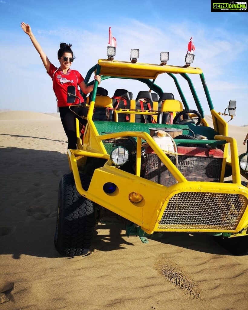 Shenaz Treasurywala Instagram - Car 🚘 suggestions please!!!! Planning a road trip across india 🇮🇳 What car would you suggest I take on this road trip? And why? Also who’s ready for a road trip w me? This particular car is called Bugis ( sand buggy ) and i rode it in the sand dunes of Peru 🇵🇪 huacachina #travelwithshenaz #travelhotelsmiles #peru @peru Huacachina, Ica, Peru