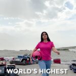 Shenaz Treasurywala Instagram - The highest Go- Karting Range in the World is in My India 🇮🇳 It is also The Most Scenic Go Karting in the World! To get there you have to cross the second highest road in the world - Khardungla ! I was struggling on my journey there , the lack of oxygen making me dizzy but I was determined to get this Go Karting Range. Would you go there? To watch the entire episode, you will need to tune into my very own show on the National Geographic India ;) @natgeoindia Details coming soon! Nubra Valley, Ladakh, India