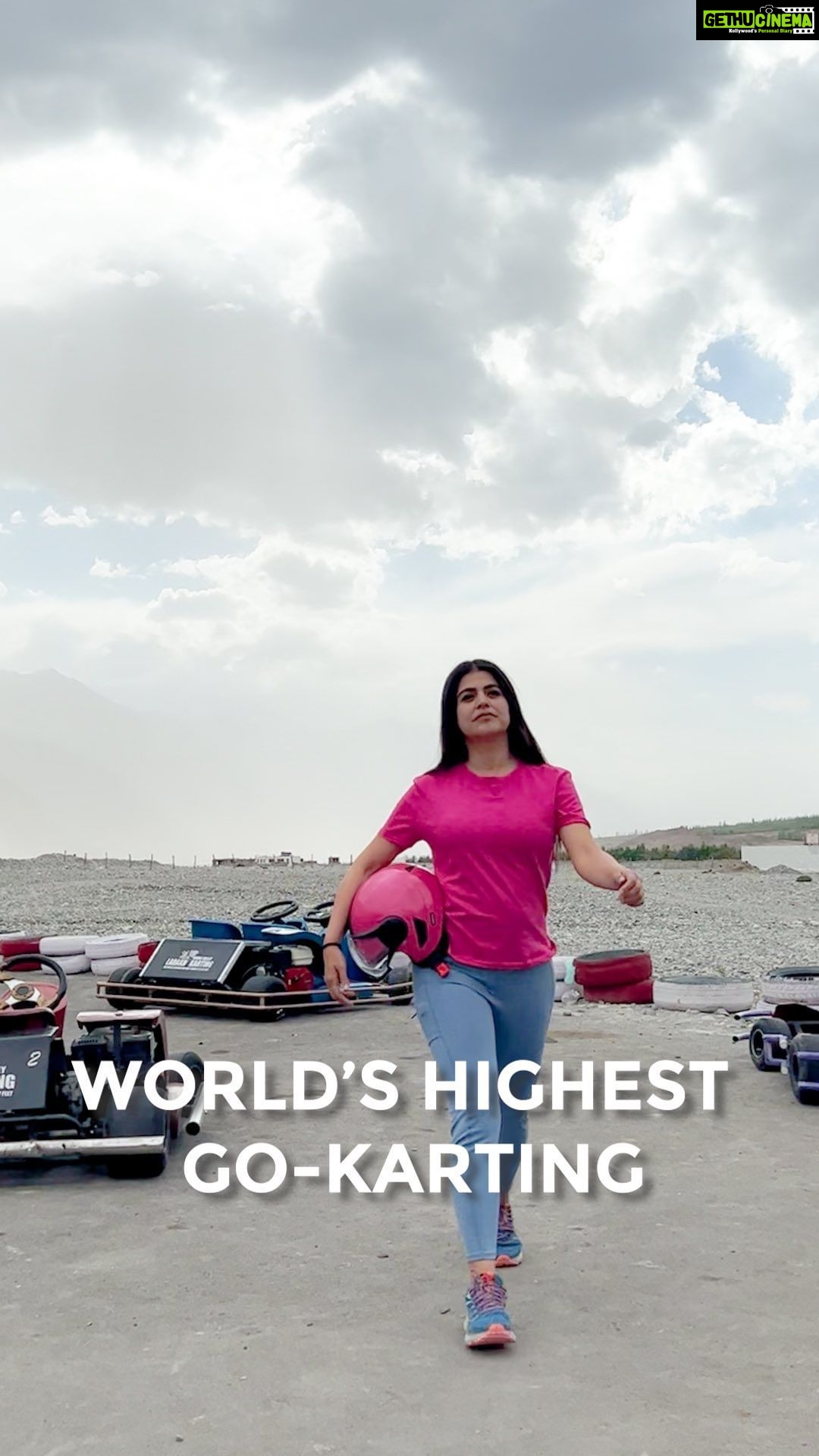 Shenaz Treasurywala Instagram - The highest Go- Karting Range in the World is in My India ๐ฎ๐ณ It is also The Most Scenic Go Karting in the World! To get there you have to cross the second highest road in the world - Khardungla ! I was struggling on my journey there , the lack of oxygen making me dizzy but I was determined to get this Go Karting Range. Would you go there? To watch the entire episode, you will need to tune into my very own show on the National Geographic India ;) @natgeoindia Details coming soon! Nubra Valley, Ladakh, India