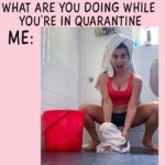 Shenaz Treasurywala Instagram - What are you doing while you’re in quarantine? This is how I’m getting my squats done 😂 oh and I live in my workout clothes and Pjs. Who can relate? #travelwithshenaz #smiles #smilesquad #coronavirus #covid19 Mumbai - City of Dreams
